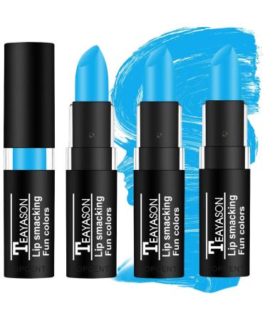 3PCS Sports Blue Eye Black Stick  Eyeblack Face Paint Stick for Football Baseball Softball  High-pigmented  Hypoallergenic Eye Balck Lip Stick for Sports Halloween Cosplay Costume Parties Clown Black Cream Makeup (3pcs s...