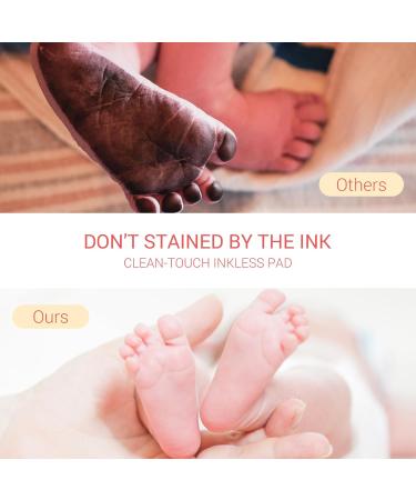 TOYESS Baby Handprint and Footprint Kit - Perfect Baby Shower Gift for Newborns & Paw Prints for Dogs - Inkless Baby Photo Frame - Buy Online on GoSupps.com