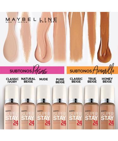 Maybelline Super Stay 24Hr Makeup - Classic Ivory (1 fl oz) - Buy Online on GoSupps.com