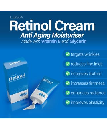 Lissia Retinol Anti aging Cream with Vitamin E - 1.69 Fl Oz. - Buy Online on GoSupps.com