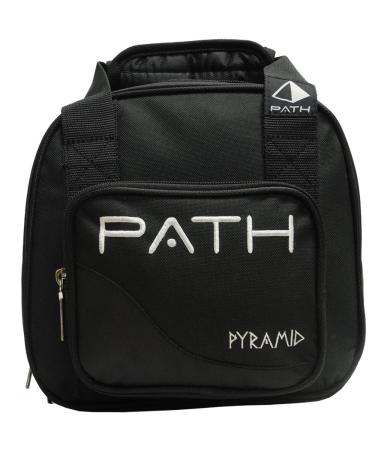 Pyramid Path Plus One Spare Tote Bowling Bag With Front Accessory Pocket - Holds One Bowling Ball and Small Accessories One Size black