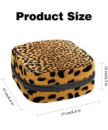 Leopard Print Tampons Holder: Portable Sanitary Napkin Storage Bag for Women - Multi-colored 10 - Buy Online on GoSupps.com