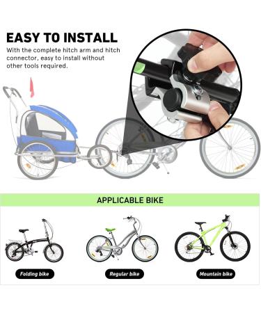 Winomo Bike Trailer Coupling - Universal Aluminum Alloy Hitch Adapter for Bicycle Trailers | Fast & Durable Spare Parts - Buy Online on GoSupps.com