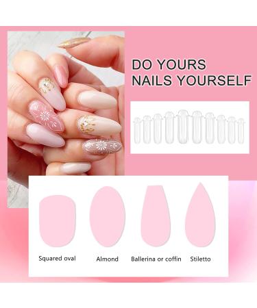 Poly Gel Nail Kit - 10 Color Builder Set with Slip Solution & Rhinestones - Buy Online on GoSupps.com