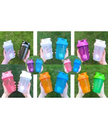 Gaishion 400ml Protein Shaker Bottle Set - Leak-Proof BPA Free with Sieve & Scale - Perfect for Creamy Protein Powder Shakes (Blue + Pink) - Buy Online on GoSupps.com