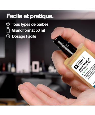  Sapiens Sapiens Organic Beard Care Duo for Men - Made in France - Beard Oil and Balm 110ml - Castor Oil Care - Buy Online on GoSupps.com