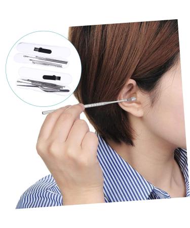 Stainless Steel Earwax Removal Kit with Travel Case - Home Ear Cleaning Tools for Adults - Earpick Curette Spoon Set - Buy Online on GoSupps.com