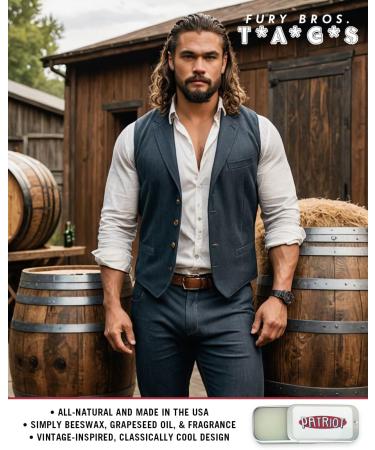 TAGS Men s Solid Cologne | Patriot | Campfire & Fresh-Cut Tobacco | Beeswax Grapeseed Oil Fragrance | Made in USA | Travel Size .25 oz - Buy Online on GoSupps.com