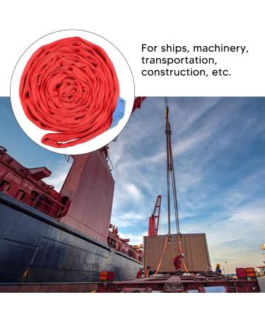 High-Quality 4m Polyester Crane Lifting Rope | Durable Flat Lifting Strap for Ship Transport | Wear-Resistant & Tight Seams - Buy Online on GoSupps.com