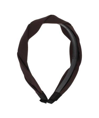 VOCOSTE Braided Headbands Hairhoop Weaving Shape Accessories Coffee Color