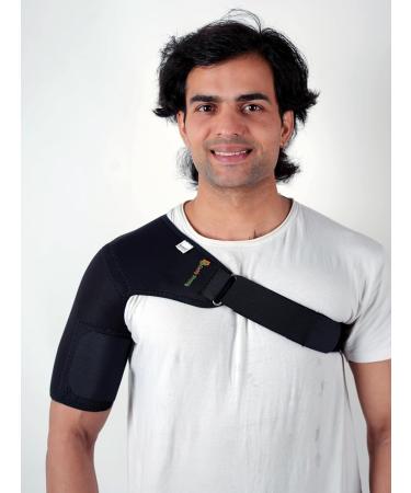 Shoulder Brace Support Cuff Belt | Pain Relief Sleeve for Sprains (Left & Right - Buy Online on GoSupps.com