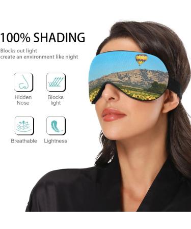 WELLDAY Sunflower Balloon Sleep Mask - Adjustable Night Eye Shade for Men and Women - Buy Online on GoSupps.com