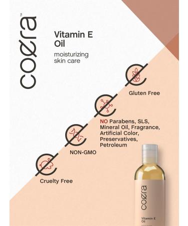 Vitamin E Oil 5000 IU - 4 fl oz | Nourishing Moisturizer for Face Hands & Body | Paraben-Free SLS-Free Fragrance-Free - Buy Online on GoSupps.com