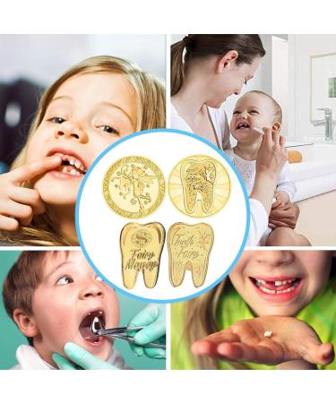 12 Tooth Fairy Coins Set Gold Tooth Fairy Gifts for Boys & Girls | Perfect Souvenir & Gift Ideas - Buy Online on GoSupps.com
