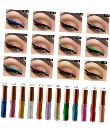 Healvian 3pcs Pearlescent Liquid Eyeliner Metallic Eyeliner Waterproof Eyeliner Glitter Liner for Eyes - Buy Online on GoSupps.com