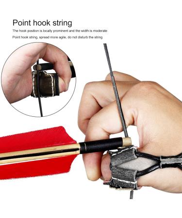 Buy Bnineteet Archery Thumb Rings | Brass Daema Protection & Soft Leather Finger Guards for Traditional Archery - Black - Buy Online on GoSupps.com