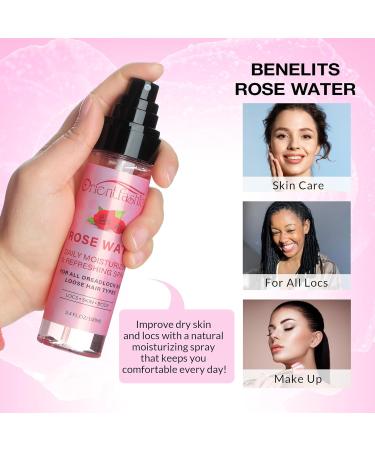 Moisturizing Refreshing Spray for Locs - Rose Water and Peppermint Hair Scalp Moisturizer Natural Loc Care and Maintenance (Rose 3.4 Fl oz) Rose 1.13 Fl Oz (Pack of 3) - Buy Online on GoSupps.com