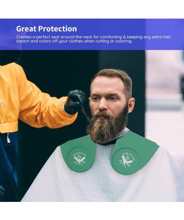 Hair Dye Collar Hairdressing Salon Silicone Neck Wrap Cape | Hair Cutting Tools Hair Styling Shawl Easy to Clean for Elderly Women Teenagers Children Lvtfco - Buy Online on GoSupps.com