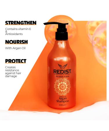 Buy REDIST Moroccan Argan Shampoo - Nourishing Hair Care for All Hair Types | International Shipping Available - Buy Online on GoSupps.com