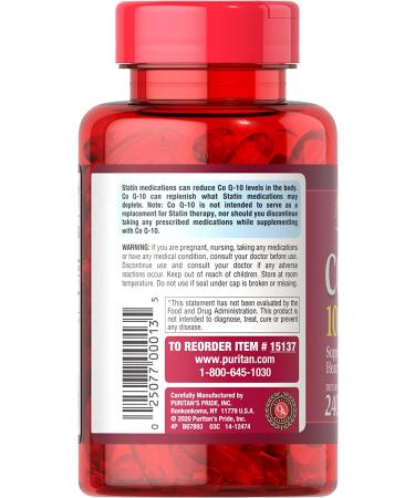 Puritan's Pride CoQ10 100mg - Heart Health Support, 240 Rapid Release Softgels - Buy Online on GoSupps.com