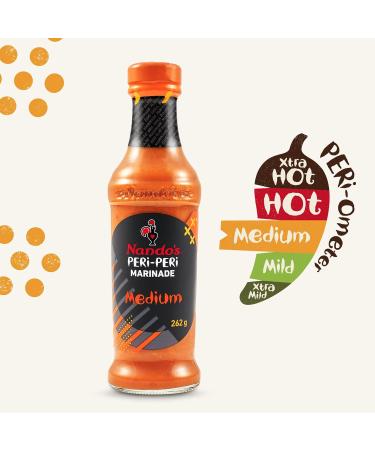 Nando's Medium Marinade 262g - Authentic Peri-Peri Flavor - Pack of 1 - Buy Online on GoSupps.com