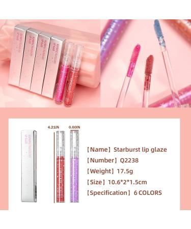 Buy DAGEDA Glitter Lipstick - Long Lasting Rose Red Sparkling High Pigment Lip Gloss | Waterproof Christmas Makeup for Women | International Shipping Available - Buy Online on GoSupps.com