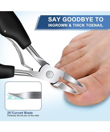 Heavy Duty Toenail Clippers for Seniors | Professional Extra Large Nail Clippers for Thick Nails - Wide Opening & Durable - Buy Online on GoSupps.com