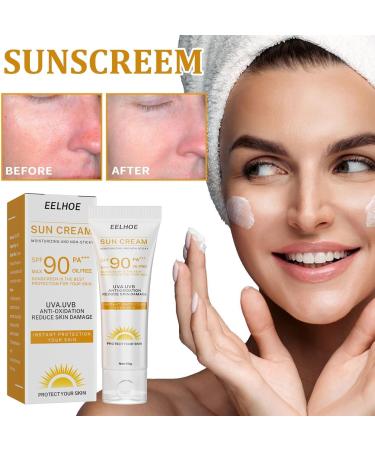 Suncream Suncream For High Sun Protection Spf 90 Face Moisturiser Sun Block Reduces Risk Of Sun Allergies For Outdoor Sun Cream Factor Can Effectively Isolate Ultraviolet Rays - Buy Online on GoSupps.com