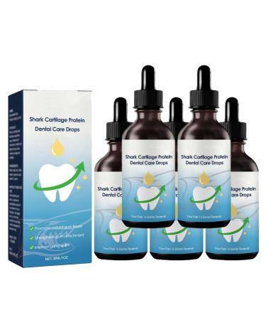 Shark-cartilage-protein-like drops shark cartilage protein drops for tooth growth correction stain removal dental and oral recovery (5PCs)