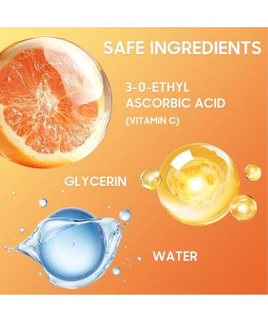 6 Pcs -Vitamin C Skincare Set for Face - with Cleanser Serum Eye Cream Moisturizer Sunscreen & Toner | Brightening Hydrating& Anti-Aging Perfect for Teens & Girls Moisturizing Face Skin Care Kit - Buy Online on GoSupps.com