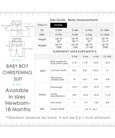 Booulfi Baby Boy's 5 Pcs Christening Baptism Outfit Set | Long Sleeve Suit 0-3 Months White - Buy Online on GoSupps.com