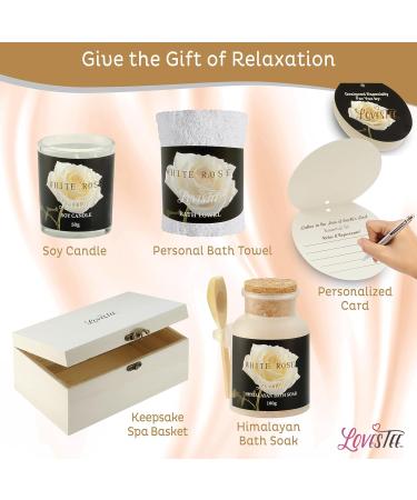 14 Pc Aromatherapy Bath Set - Spa Basket Gift for Women | Candle Body Wash Epsom Salt & More - Perfect Self-Care Pampering Gift for Mom & Her - Buy Online on GoSupps.com