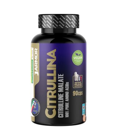 L-CITRULLINE MALATE 90 Capsules (3000mg per Serving) | Extra High Dosage (1000mg per capsule) | L Pure Fermentation Citrulline | Energy Metabolism | Bodybuilding and Fitness Booster