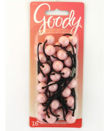 Goody Styling Essentials Girls Mosaic Twinbead Ponytailer 16 Count - Pink