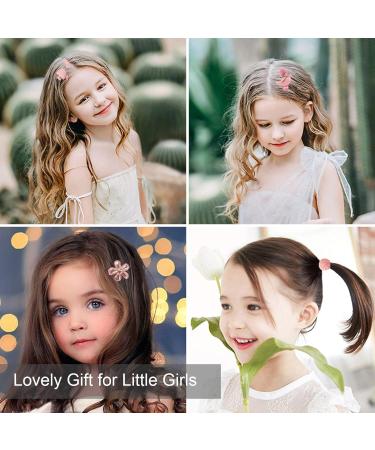 Seatecks Girl Hair Jewelry Gift Box - 46 Elastic Hair Ties Clips & Ponytail Holders - Exquisite Cartoon Design - Buy Online on GoSupps.com