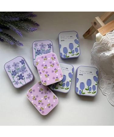 Buy Aieibuy Portable Contact Lens Trip Kit - Cute Purple Storage Set with Tweezers & Solution for Travel - Buy Online on GoSupps.com
