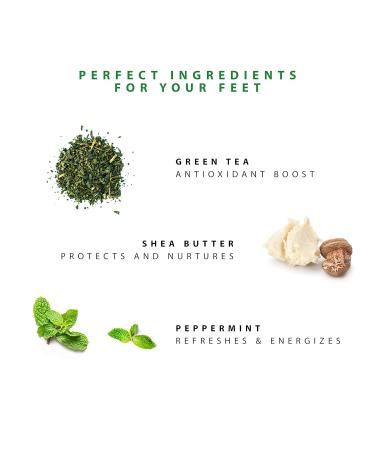 Natyr Organic Foot Cream with Shea Butter & Mint 75ml | Relaxed Fresh & Supple Feet - Buy Internationally - Buy Online on GoSupps.com