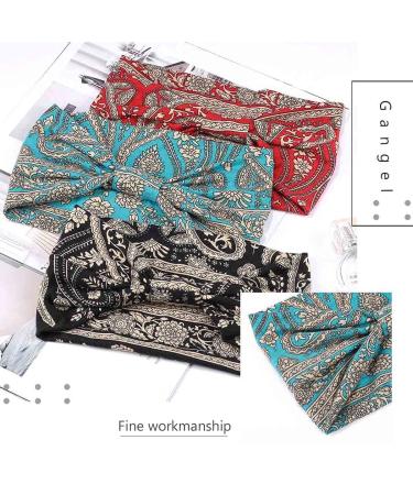 Gangel Vintage Exotic Knot Turban Headbands - Pack of 4 for Women and Girls - Buy Online on GoSupps.com