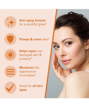 Vitamin C Face Serum - Anti-Aging & Dark Spot Remover | M3 Naturals Hydrating Facial Serum - Buy Online on GoSupps.com
