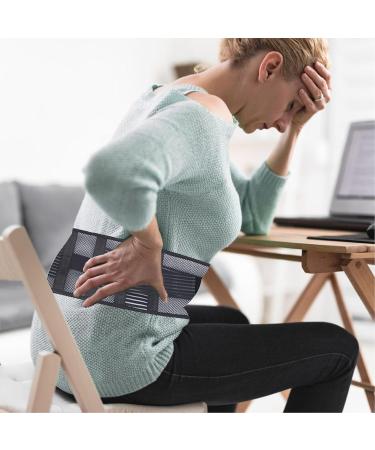 Lumbar Support Brace Adjustable Back Support Belt | Breathable Lumbar Supports Accessories Multipurpose Waist Supports Tool for Indoor Home Living Room - Buy Online on GoSupps.com