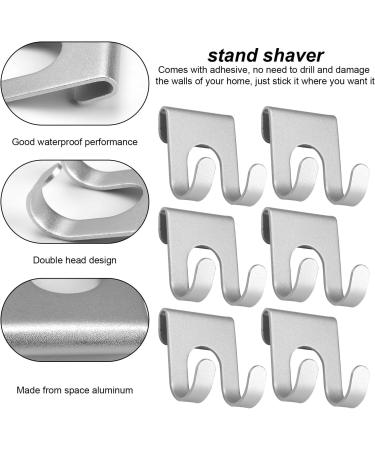 Zijang Razor Holder Hook - 8 Piece Drill-Free Bathroom Hooks for Showers & More | Versatile Installation for Home & Office - Buy Online on GoSupps.com
