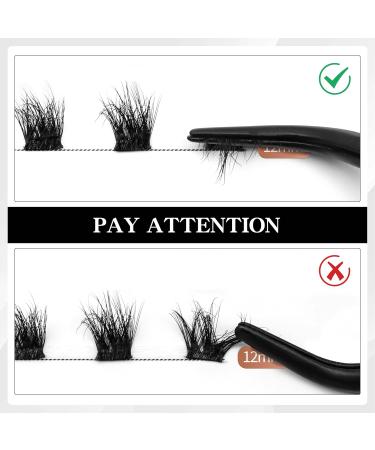 VEYESBEAUTY Lash Clusters Kit | Fluffy 3D Individual Lash Extensions | DIY Wispy Faux Mink Eyelashes | Mixed Length Tray 10-18mm | Bond & Seal Included | Perfect for Home Use - Buy Online on GoSupps.com