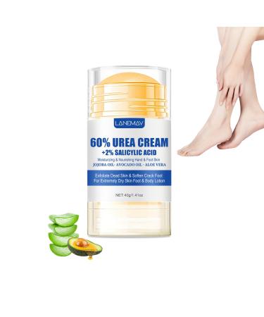 PCC PTYXIS Urea Foot Cream 60% + 2% Salicylic Acid Nourishing Cream for Cracked Heels and Dry Skin Softening Exfoliating Dead Skin Smoothing (#1 40g)