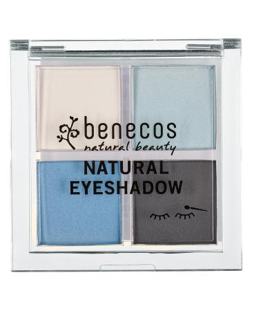 benecos natural cosmetics - Quattro Eyeshadow Palette - vegan - true blue 4.8 g 4.8 g (1 pack)