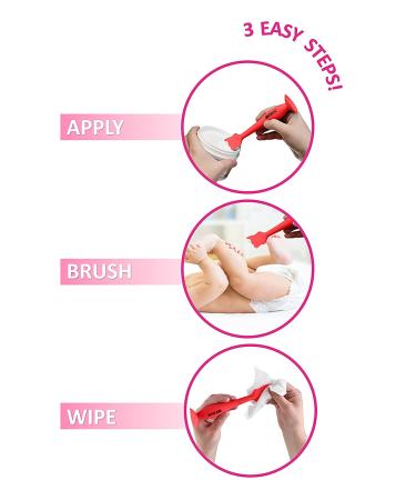 Brexonic Baby Brush Diaper Cream Applicator for Diaper Rashes  Soft Flexible Silicone Bum Brush Newborn and Baby Essentials  Gift Idea for Baby Shower and New Mom (2PK White  Grey) - Buy Online on GoSupps.com