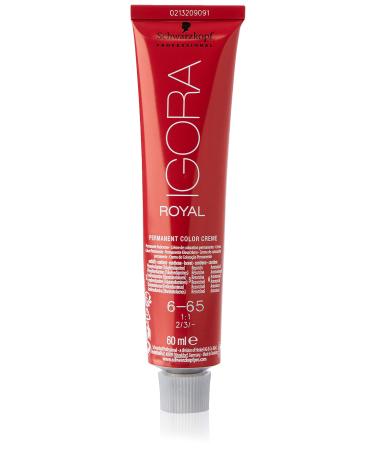 Black head Igora Royal Premium hair color 6-65 Dark blonde chocolate gold 1-pack (1 x 60 g) 6-65 dark blonde chocolate gold 60 ml (1 Pack)