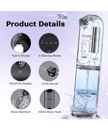 Ear Wax Removal 4 Pressure Settings Electric Ear Irrigation System Electric Ear Wax Removal with IPX7 Waterproof 6 Nozzles 1 Cleaning Basin USB Rechargeable Safe for All Easy to Use for Adults&Kids - Buy Online on GoSupps.com