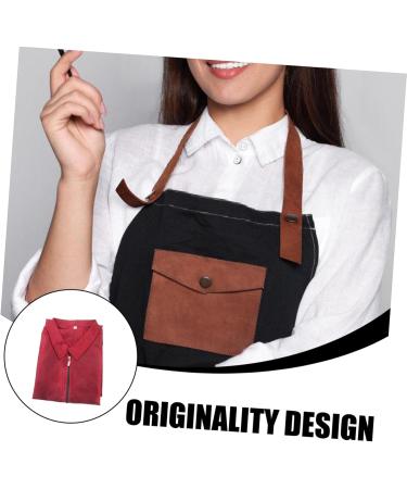 HONMEET Hairstylist Work Clothes Barber Apron Grooming Clothing Dog Grooming Uniform Pet Grooming Work Clothes Grooming Apron Dog Grooming Apparel Pet Grooming Workwear Nylon Polyester Red 90.00X43.00X0.50CM - Buy Online on GoSupps.com