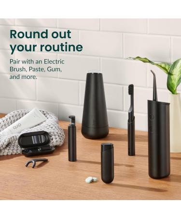 Buy Quip Water Flosser - Cordless Adjustable Pressure Teeth Cleaner with 360 Rotating Tip | Rechargeable All-Black Dental Pick - International Shipping Available - Buy Online on GoSupps.com
