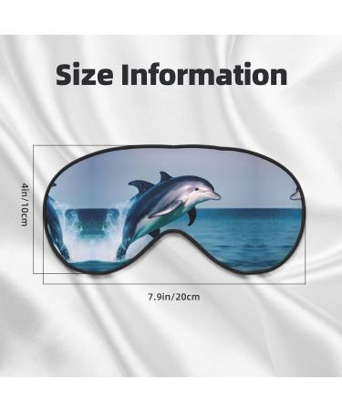 SSIMOO Cute Dolphin Print Eye Mask - Double-Sided Soft Light Blocking for Enhanced Sleep Quality - International Shipping Available - Buy Online on GoSupps.com